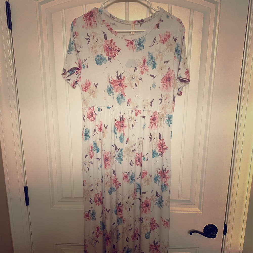 Pinkblush Ivory Floral Maternity Maxi